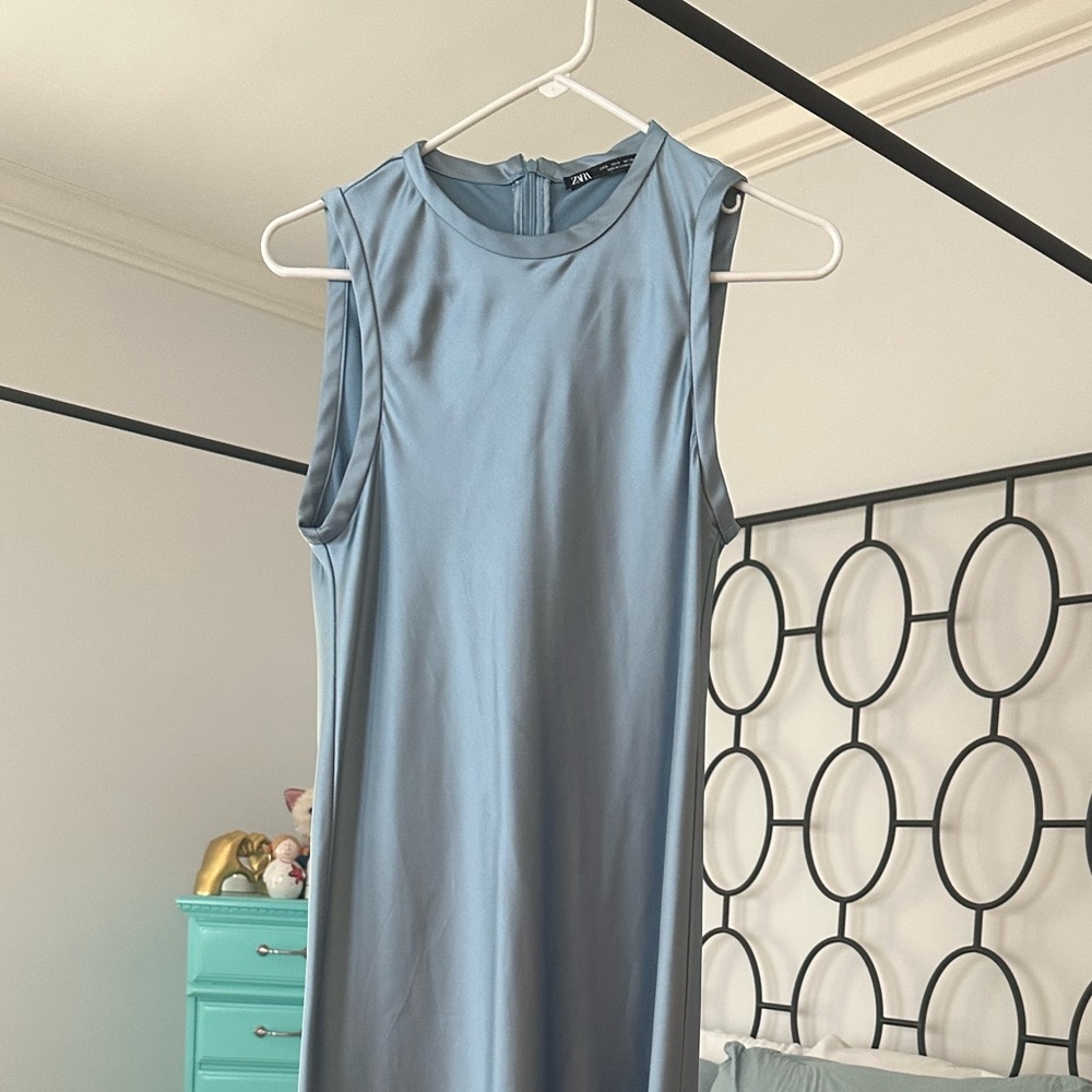 Zara Light Blue Maxi Dress